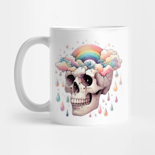 Skeleton and Rainbow Mug